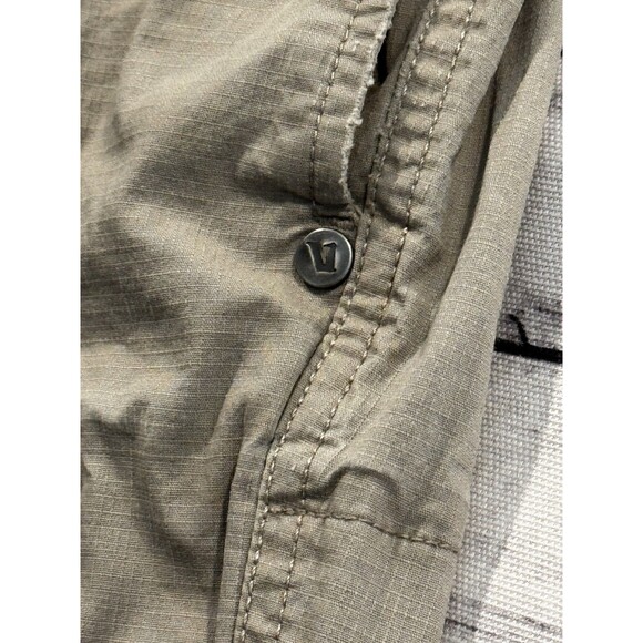 Vuori Mens Ripstop Trail Pant Sz M Khaki Active Zip Pocket Outdoor Casual W FLAW - Picture 8 of 16